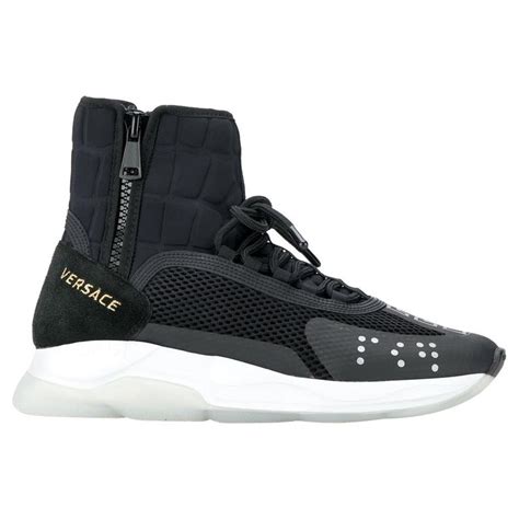 cross chainer sneakers versace|Versace high top sneakers.